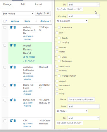 Export Filters