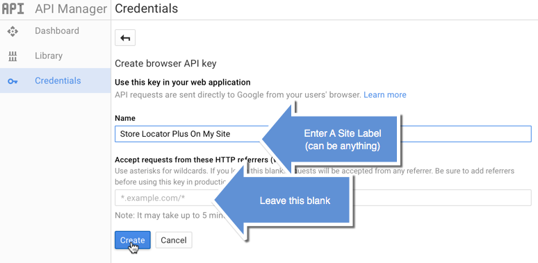 Google API Key Step 3